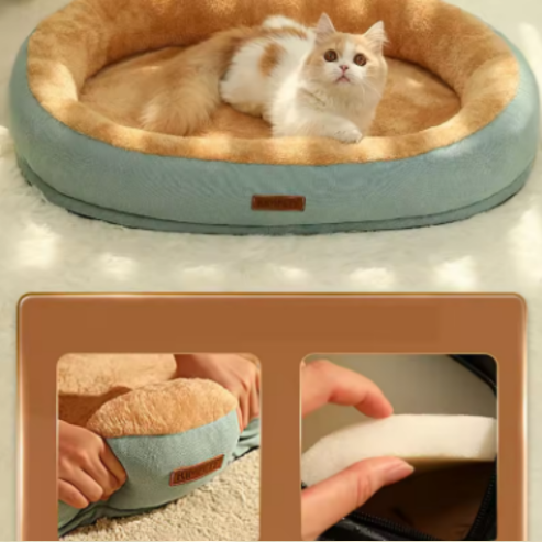 Lit pour Animal de Compagnie Confortable en Peluche