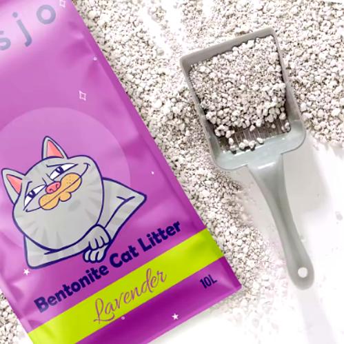 Litière pour Chat - Bentonite Lavande - 10L